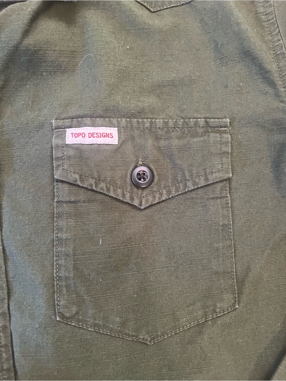 Topo Designs Green Button-Up Shirt - Picture 3 of 4
